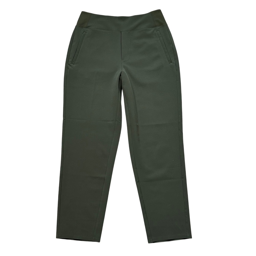 Athleta Endless High Rise Pant Size 6 Dark Green Commuter Travel 533636
